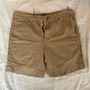 J Crew Stanton Shorts in Tan